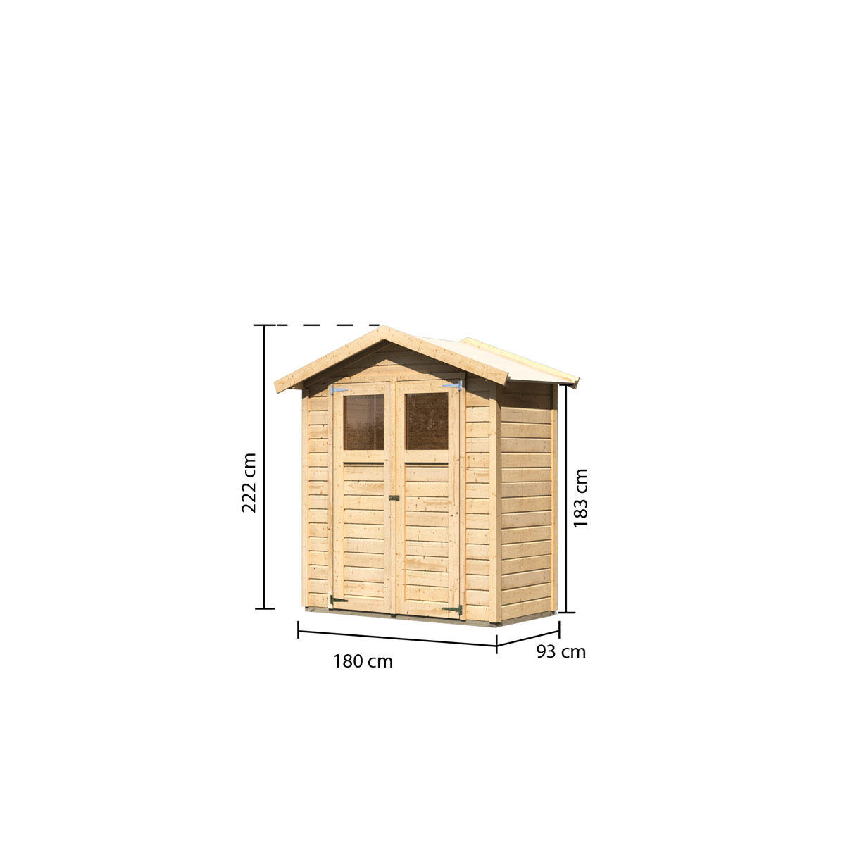Karibu Gartenhaus Dahme 0 naturbelassen Bild 3