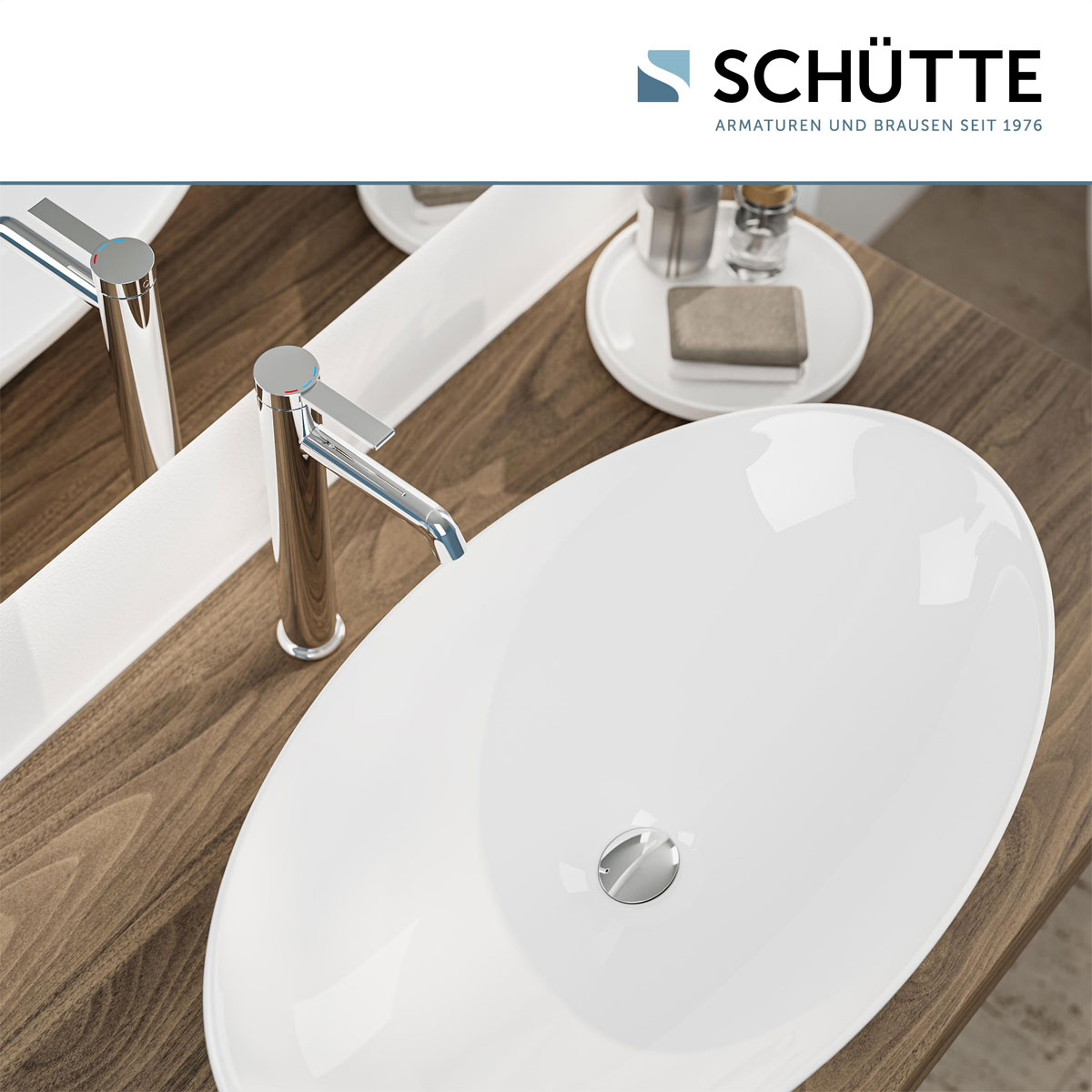 Schütte  Aufsatzwaschtischarmatur „Los Angeles“ chrom Eco-Klick-Funktion Bild 11