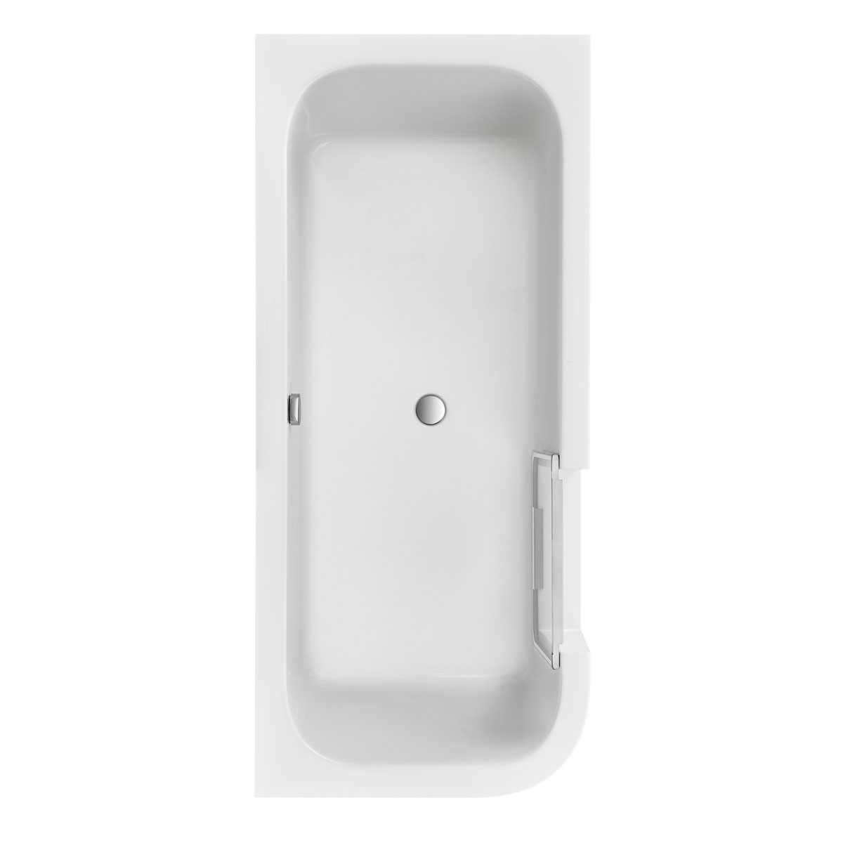 Ottofond Dusch-Badewanne Free Gate Mod B herausnehmbare Tür mit Wassereinlauf