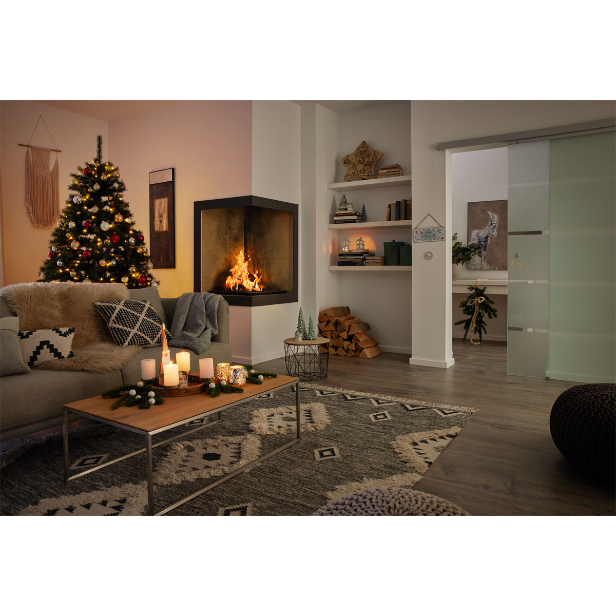 Tanne hellgrün/grün Porzellan 12,5 x 28,5 cm sortiert Bild 3