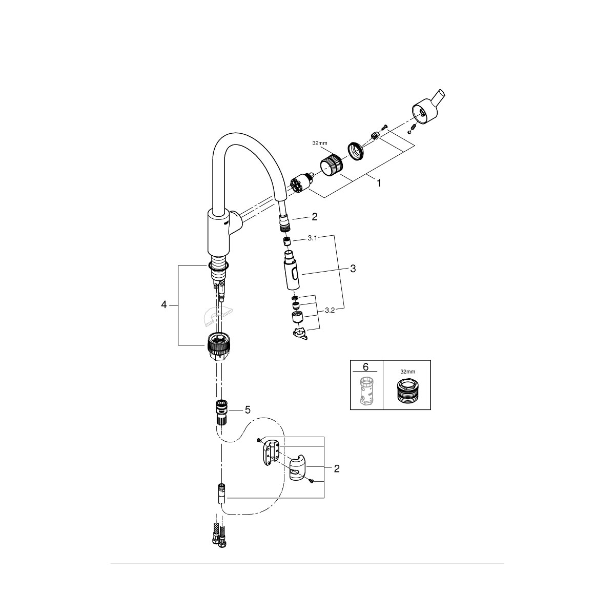 Grohe Feel Einhand-Spültischbatterie DN 15 Bild 3
