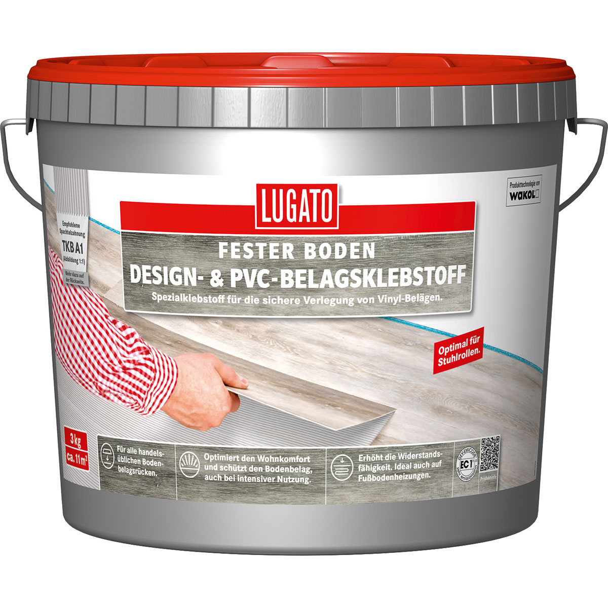Lugato Design- und PVC-Belagsklebstoff 3 kg