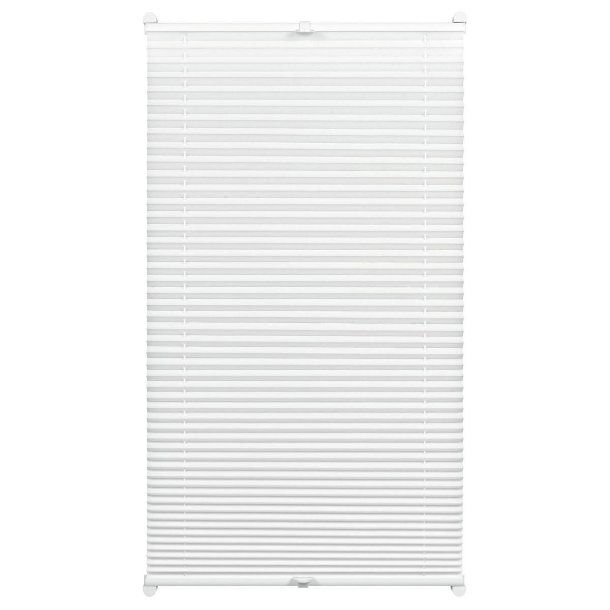 Gardinia Plissee Easyfix mit 2 Bedienschienen Plissee 85 x 130 cm weiß