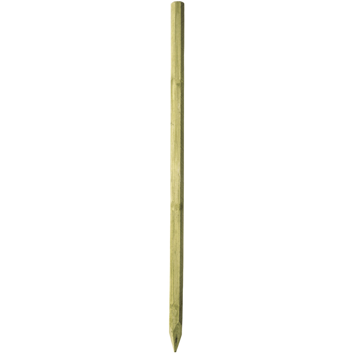 Festzaunpfahl Octo Wood Achteckprofil Durchmesser 8 x 225 cm braun