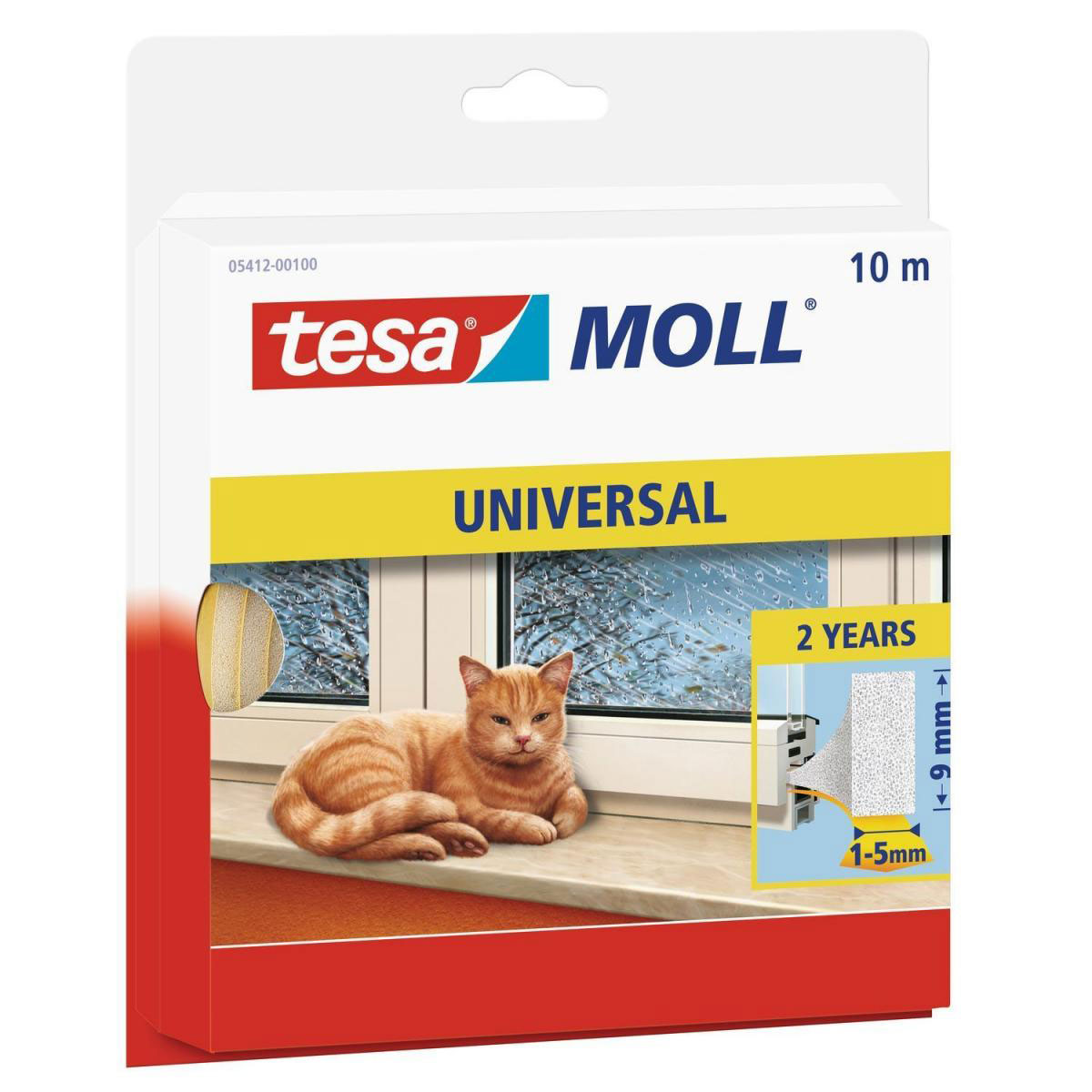 Tesa moll Schaumstoff-Dichtung 10 mx9 x 6 mm