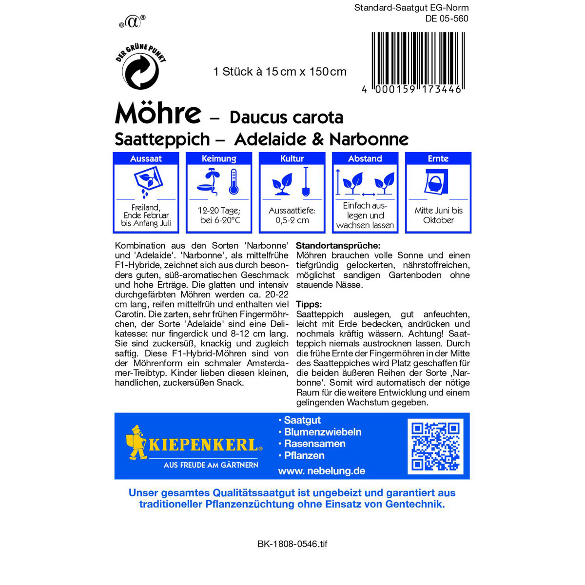 Kiepenkerl Moehre Narbonne Adelaide Saatteppich Bild 3