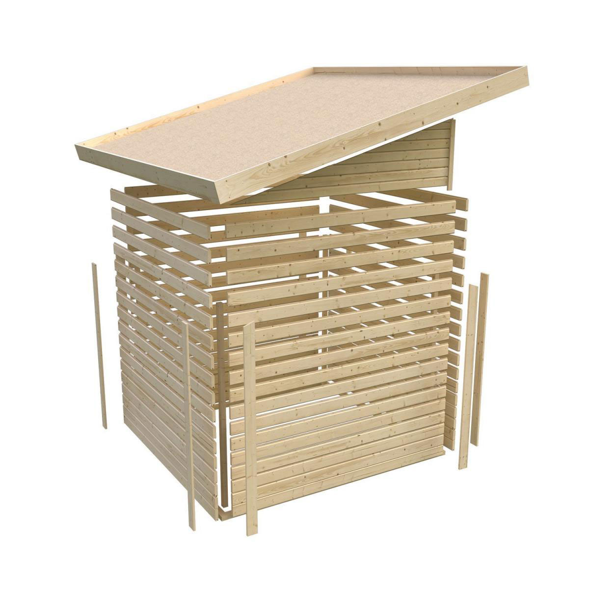 Karibu Gartenhaus Stockach 3 naturbelassen Bild 4