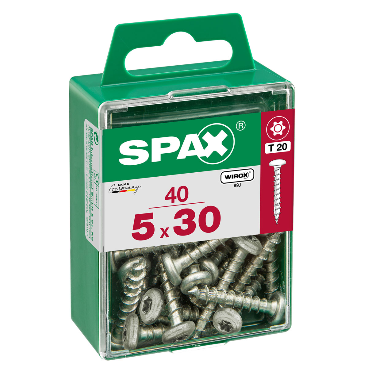 Spax Universalschraube WIROX Rundkopf 5 x 30 mm Torx 40 Stück Spax Universalschraube WIROX Rundkopf 5 x 30 mm Torx 40 Stück