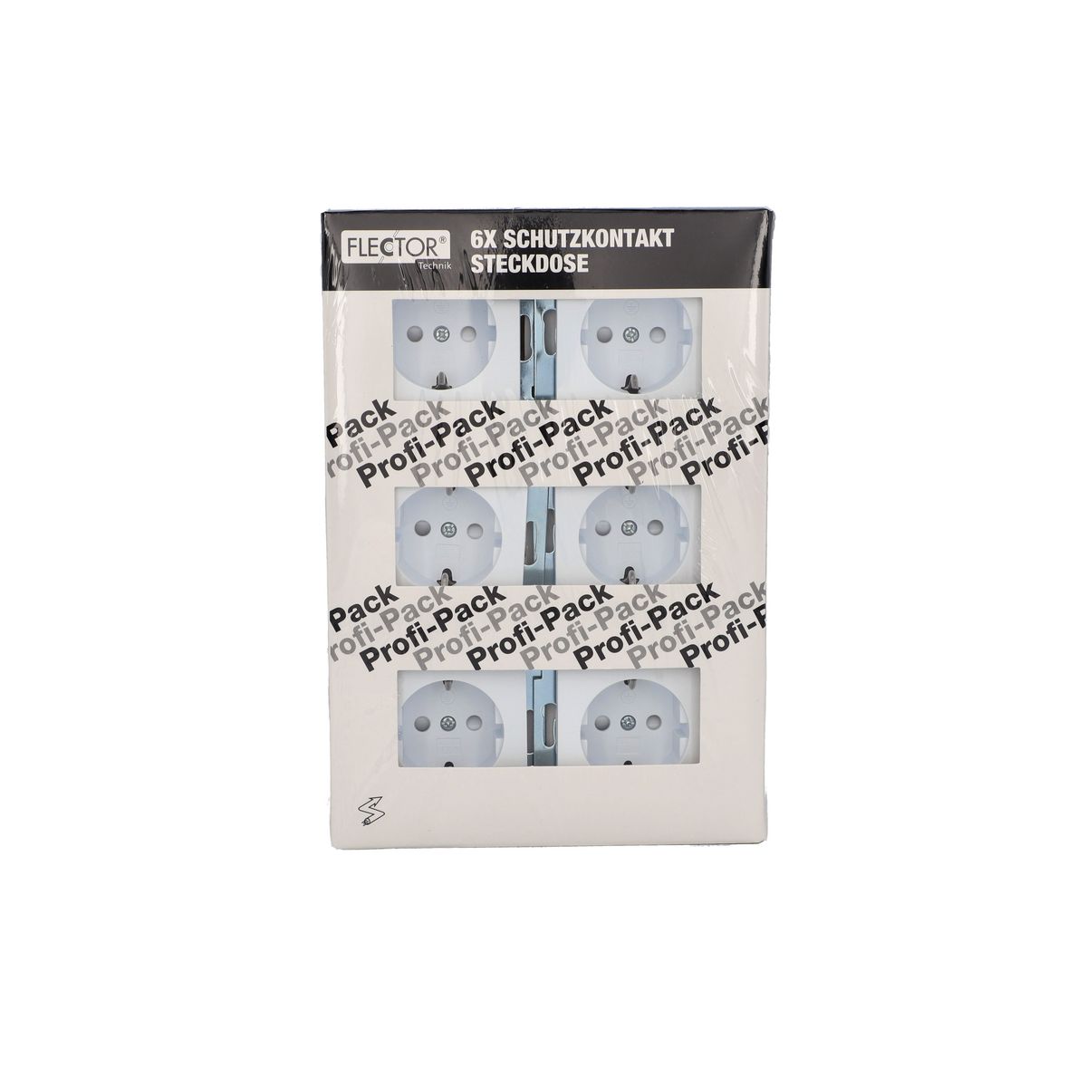 Flector Steckdosen Profi-Pack weiß 6 Stück