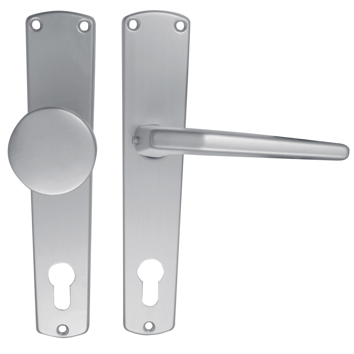 Alpertec Langschildgarnitur Phil-LS für EIngangstür PZ F1