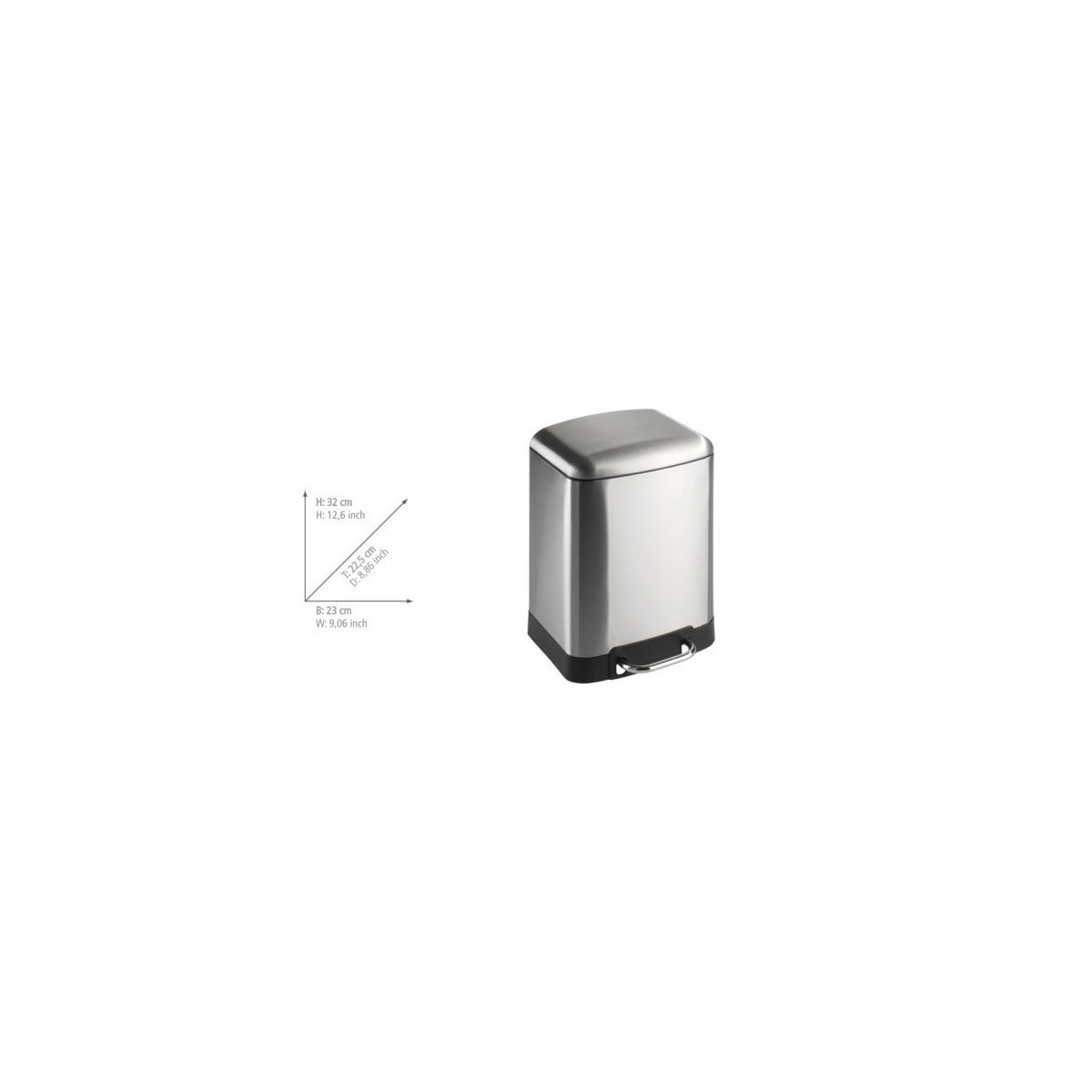 Wenko Treteimer Studio Easy-Close 6 L Bild 8