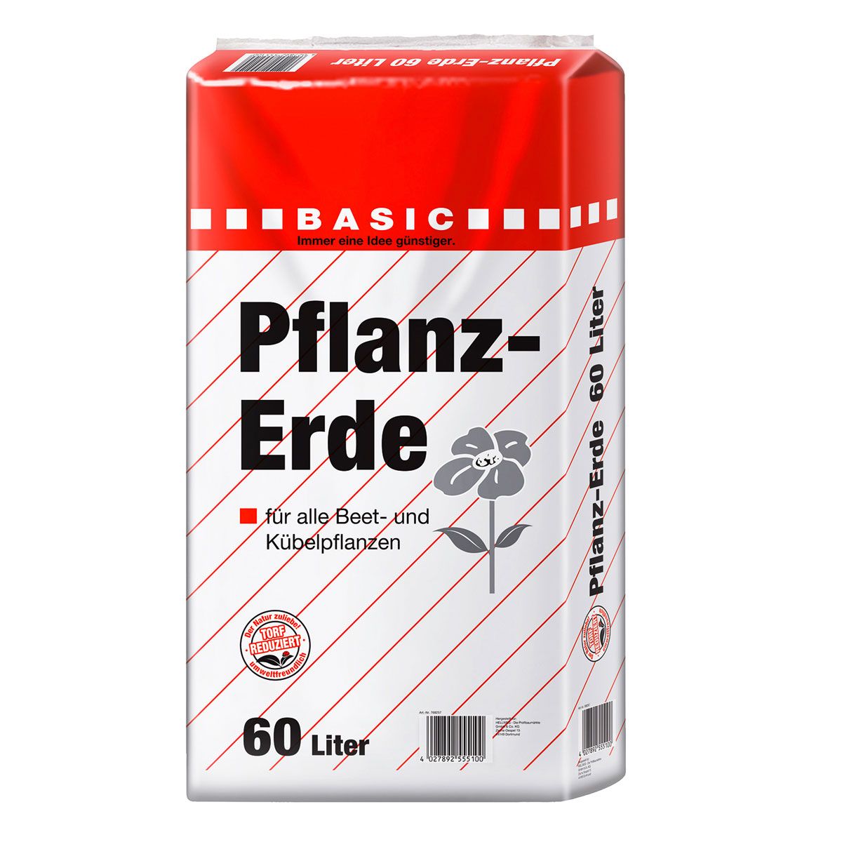 Basic Pflanzerde torfreduziert 60 L 768257