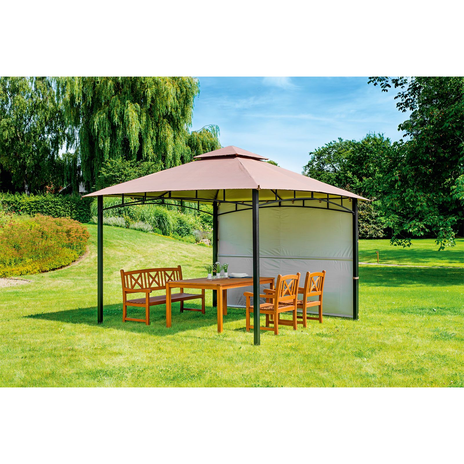 Haveson Seitenteile für Pavillon mit ausklappbaren Seitenteil Nr 452354